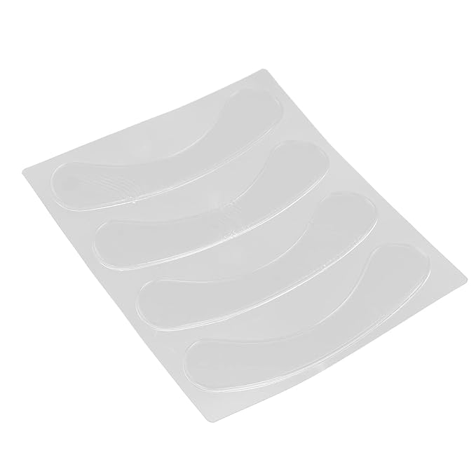 Lip Wrinkle Patches, Reusable Silicone Lip Anti-Wrinkle Pads Transparent for Smoothing Lip Wrinkles (4 Pcs)-VivaGrace Women