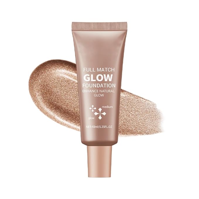 Full Match Glow Foundation, Enhance Foundation Natural Glow, Professional Coverage for a Flawless Look (Medium, Large)-VivaGrace Women