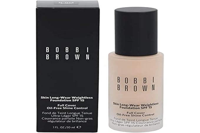 Bobbi Brown Skin Long-Wear Weightless Foundation Broad Spectrum SPF 15, Porcelain (0), 1 Fl Oz-VivaGrace Women