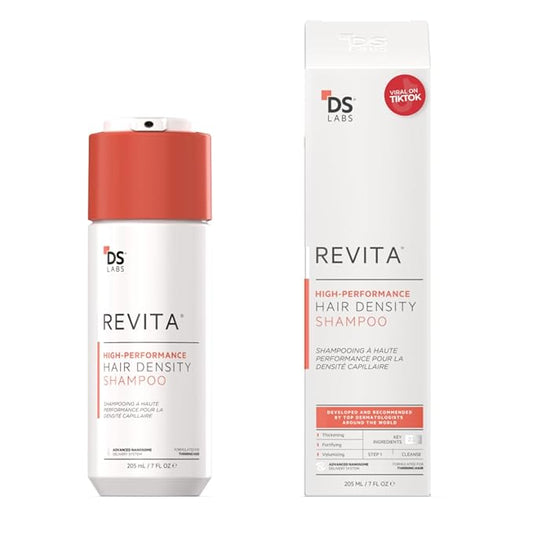 DS Labs Revita Shampoo – High-Performance Hair Density Shampoo, Volumizing & Thickening, Fuller, Healthier-Looking Hair, Sulfate & Silicone Free, For Men & Women, 205mL-VivaGrace Women