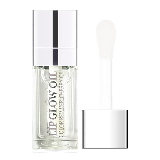 Plumping Lip Oil, Long Lasting Hydrating Lip Gloss Tinted Lip Balm Non-sticky Revitalizing, Transparent Lip Care Oil for Dry Lip (Clear)-VivaGrace Women