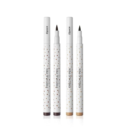 Freckle Pen 2 Colors Waterproof Long Lasting Quick Dry Small Spot Natural Like Face Freckle Makeup Pen, Dark Brown and Light Brown, Upgrade Design-VivaGrace Women