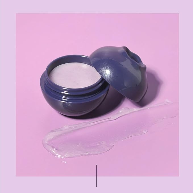 PS.PRETTYSKIN Moisturizing Korean Vegan Lip Balm 0.31oz. (9g) Smooth, Soft Texture, Hydrating, Natural Shine, Glossy (Blueberry)-VivaGrace Women