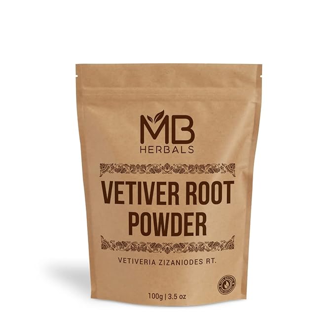 MB Herbals Vetiver Powder 100 Gram (3.5 oz) | Khus Powder | Vetiveria Zizanioides Root Powder-VivaGrace Women