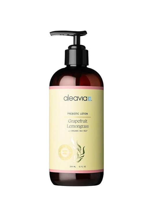 Aleavia Grapefruit Lemongrass Prebiotic Body Lotion – Lightly Scented, All-Natural Moisturizing Body Lotion with Organic Essential Oils – 12 Oz-VivaGrace Women
