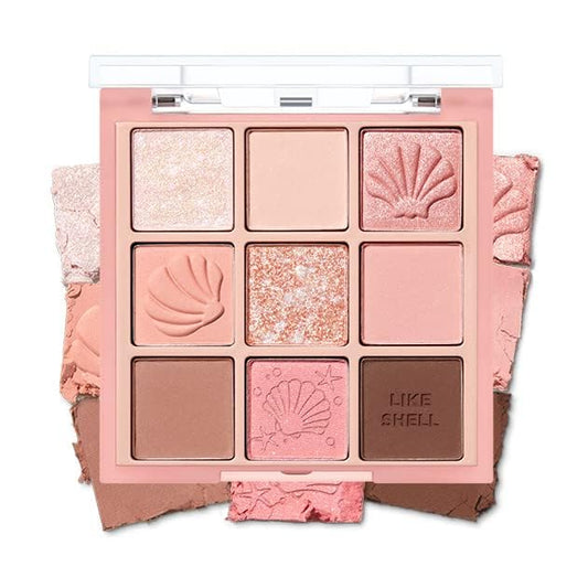 HOLIKA HOLIKA MY FAVE MOOD EYE PALETTE (08 SHELL ON THE BEACH)-VivaGrace Women