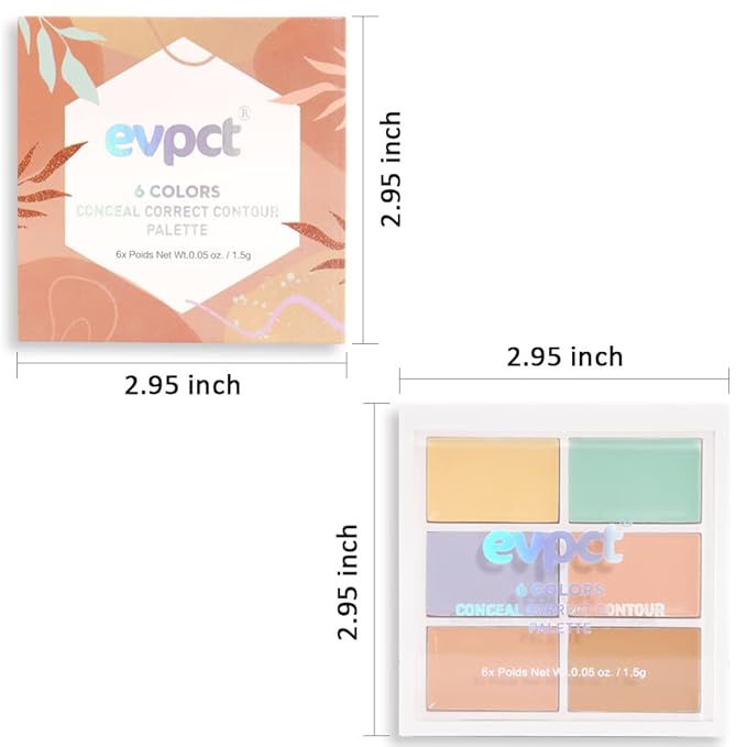 Concealer Cream Makeup Palette Color Corrector,Under Eye Brightener Concealer Dark Circle Concealer Palette,Waterproof Foundation Cream Based Makeup Palette Full Face Contour Kit for Beginners-VivaGrace Women