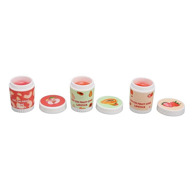 Lip Care Balm, Ice Cream Shape 3 Scent Lip Balm Pot Refreshing for Daily Care-VivaGrace Women