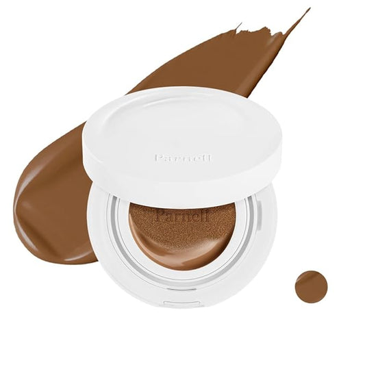 Parnell Cicamanu Serum Cushion - Moisturizing Foundation for Soothing, Coverage, Glass Skin and Lightweight for Sensitive and Dry Skin Pearl Skin (0.52 Fl Oz) (40N)-VivaGrace Women