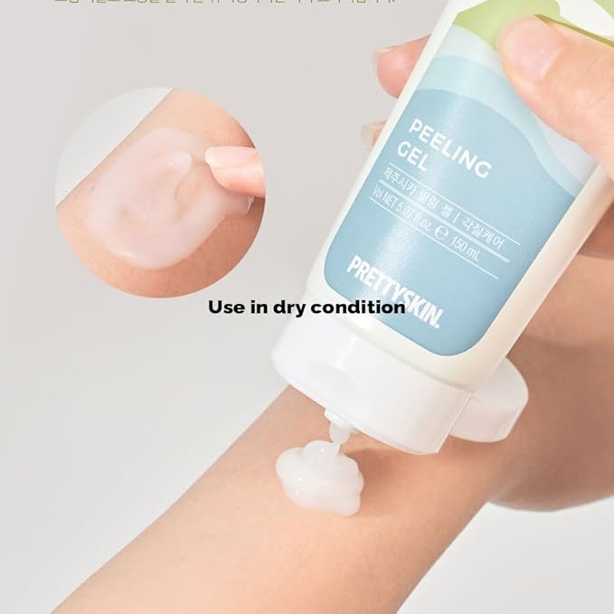 The Pure Jeju Cica Exfoliating Face Wash Peeling Gel 5.07fl.oz.(150ml) with Centella Asiatica Extract (Peeling Gel)