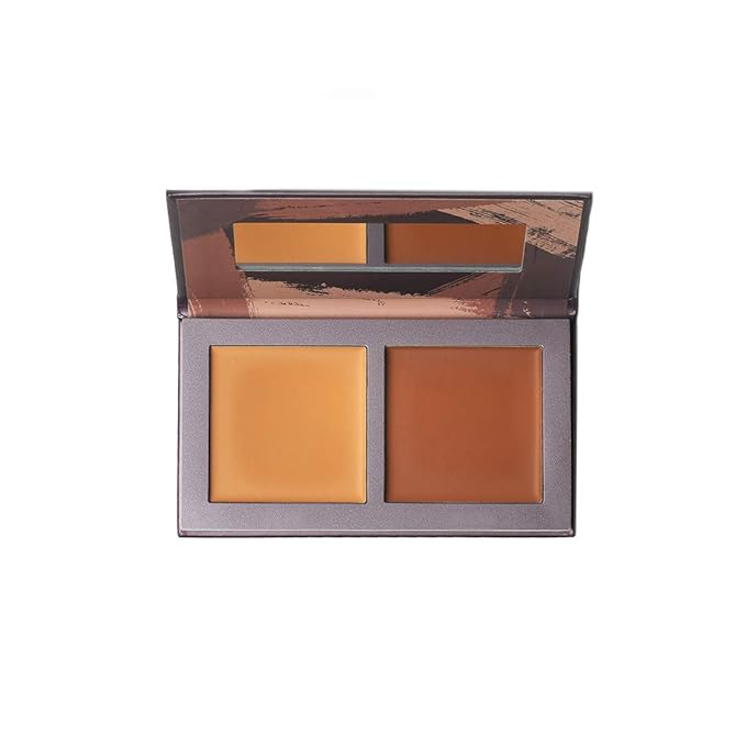 Jecca Blac Sculpt and Soften Contour Palette, Creamy Formula with Natural Finish, Medium Coverage, Gender Neutral and LGBTIQA+ Inclusive Make Up, Dark, 12g-VivaGrace Women