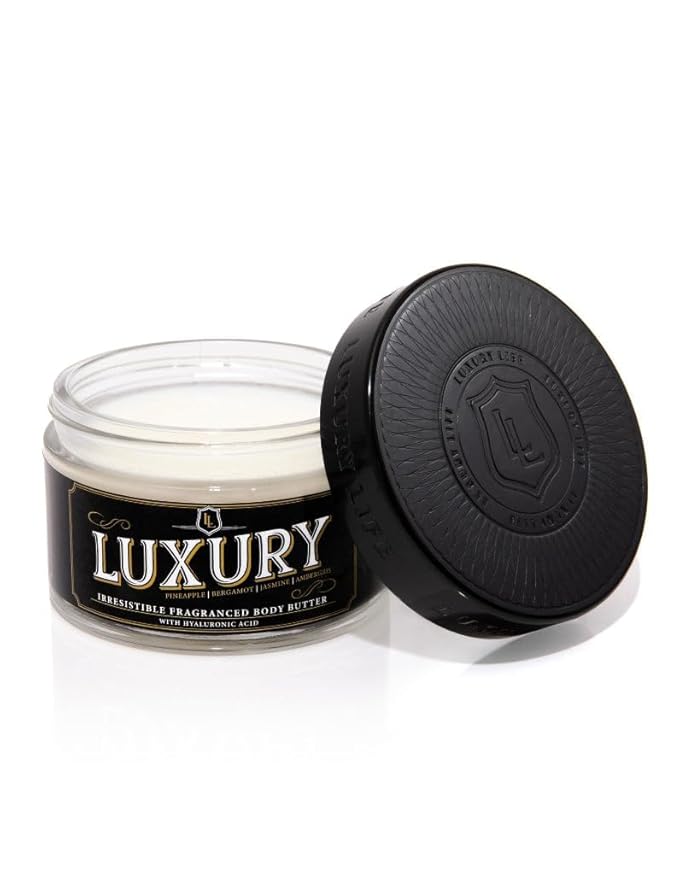 LUXURY LIFE Bed Butter - Scented, Luxurious Body Butter With All-Natural Hyaluronic Acid For Soft, Glowing, Hydrated Skin For Men & Women - Suitable For All Skin Types - Luxury Scent, 5 oz-VivaGrace Women
