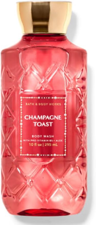 Bath & Body Works - 3 Piece Bundle - Spray - Body Cream - Shower Gel - Full Size and Gift Bag HELLO GORGEOUS (Champagne Toast)-VivaGrace Women