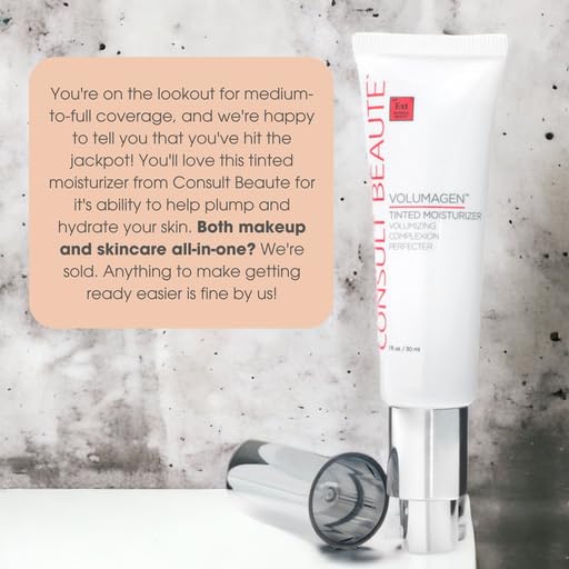 Consult Beaute Volumagen Tinted Moisturizer - Medium-to-Full Coverage - Buildable Coverage -1 fl.oz. - Light shade-VivaGrace Women