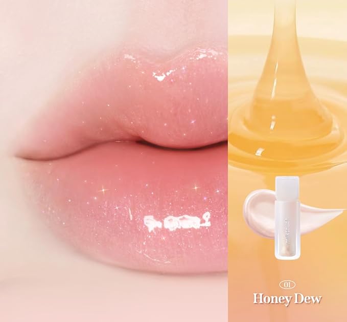MILKTOUCH Dew Stain Sheer Lip Gloss (01 Honey Dew, 0.14 Fl Oz (Pack of 1))-VivaGrace Women