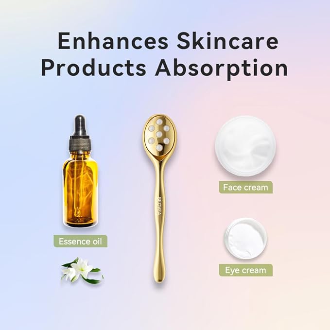 3-in-1 Face Roller for Women – Cryo Sticks for Puffiness, Skin Tightening & Face Lifting, Facial Roller with Cream Spatula, Travel-Friendly Design-VivaGrace Women