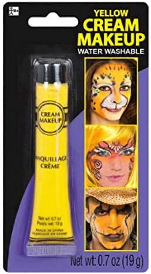 Amscan Yellow Cream Make Up 0.7 oz 1 Pc-VivaGrace Women