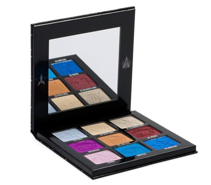 Jeffree Star Cosmetics Weirdo Mini Palette + Mini Controversy & Black Jeffree Star Approved Mascara Bundle of 3, Red-VivaGrace Women