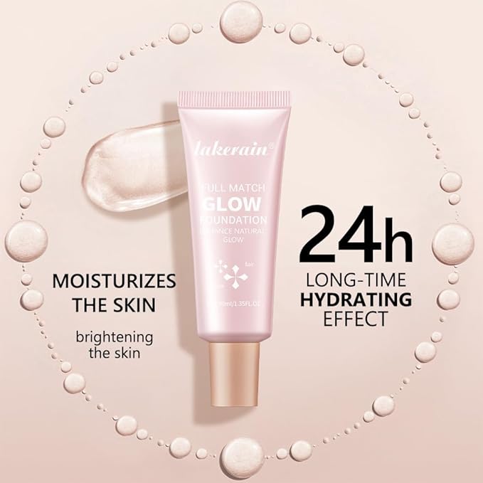 Full Match Glow Foundation, Enhance Foundation Natural Glow, Professional Coverage for a Flawless Look (Medium, Large)-VivaGrace Women