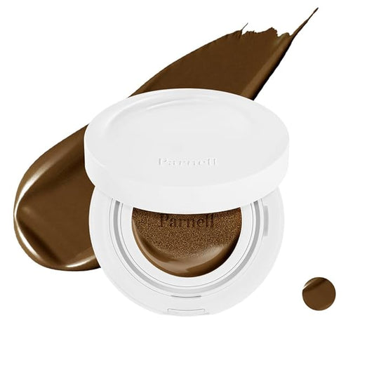 Parnell Cicamanu Serum Cushion 51W Plum Truffle0.52 fl oz | Hydrating Serum Foundation for Soothing, Pore Blurring & Radiant Glass Skin | Lightweight Korean Cushion for Sensitive Skin | K-Beauty-VivaGrace Women