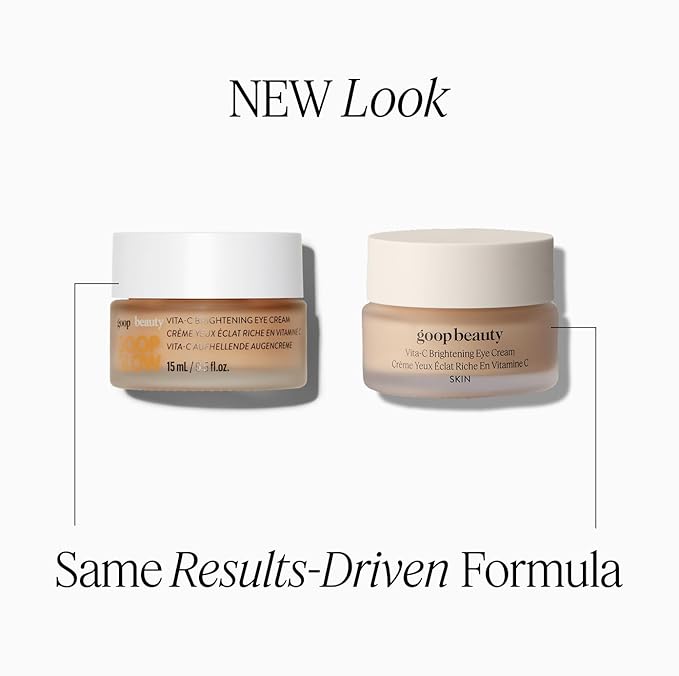 goop Beauty Vitamin C Eye Cream | Color Correcting Cream for Dark Circles | Helps Smooth Wrinkles & Depuff Eyes | 0.5 fl oz-VivaGrace Women