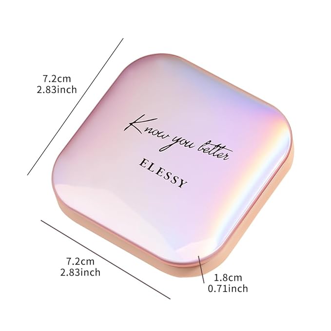 ELESSY Highlighter Makeup Palette Glitter Pink Highlighter Palette Shimmer Highlighter Powder Suit All Skin Tones-DAWN GLOW-VivaGrace Women