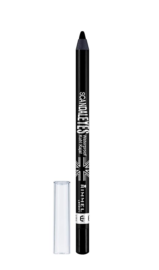 Rimmel ScandalEyes Curve Alert Mascara with ScandalEyes Waterproof Kohl Kajal Liner, 1 Set, Combo