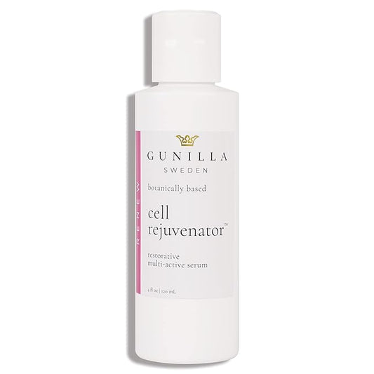 GUNILLA Cell Rejuvenator | Plant-Based Anti-Aging Facial Serum | Hydrates, Firms & Smooths for Radiant Skin | With Collagen, Elastin, Ginseng & Vitamins A, B, C & D | Vegan, Spa-Grade Skincare 4oz-VivaGrace Women