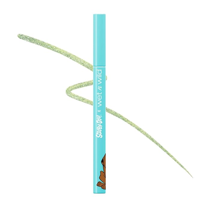 wet n wild Scooby Doo Old School Swag Shimmer Liquid Eyeliner – Glitter-Infused Formula for Bold Eye Looks, Easy Glide Precision Tip, Cruelty-Free & Vegan - Zoinks