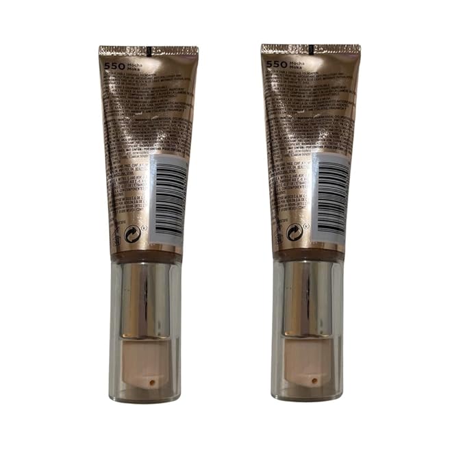 Pack of 2 Revlon Photoready Candid Glow Moisture Glow Anti-Pollution Foundation, Mocha 550-VivaGrace Women