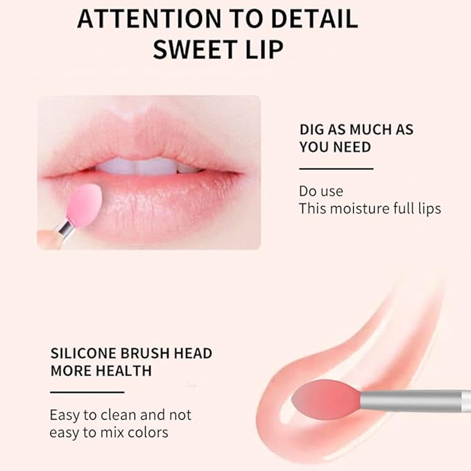 Moisturizing Lip Mask, Hydrating & Prevention Dry and Cracked Lip Scrubs Exfoliator, Lip Exfoliating Sleeping Lip Mask Long Lasting Nourishing Lip Balm-VivaGrace Women