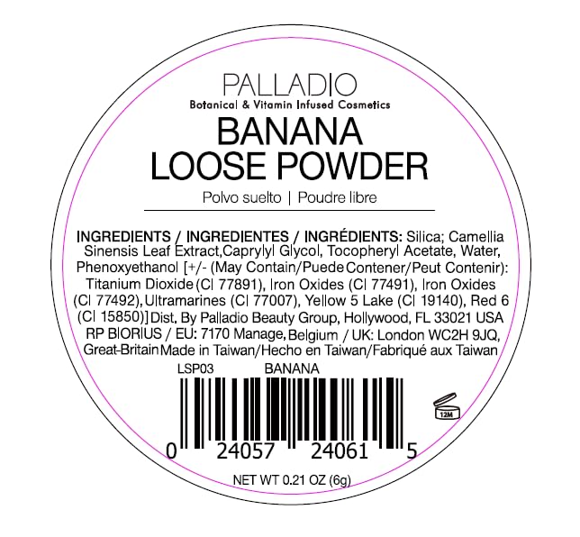 Palladio 4 Ever+Ever Mattifying Loose Setting Powder (Banana Powder)-VivaGrace Women