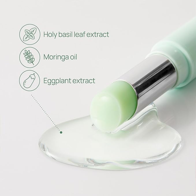 YNM Fresh Green Lip Balm 4g, Certified Vegan, Non-Sticky Sleep Lip Mask, k-beauty, Made in Korea, Irrtation index of 0.000, Super centella complex, Centella asiatica extract-VivaGrace Women