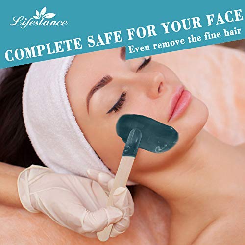 Lifestance Waxing Kit for Women & Men - L2 Digital Wax Pot Warmer, Brazilian & Bikini Hair Removal Kit with 14.1oz Hard Wax Beads & 42 Accessories, Professional for Face, Leg, Eyebrow, Body at Home-VivaGrace Women