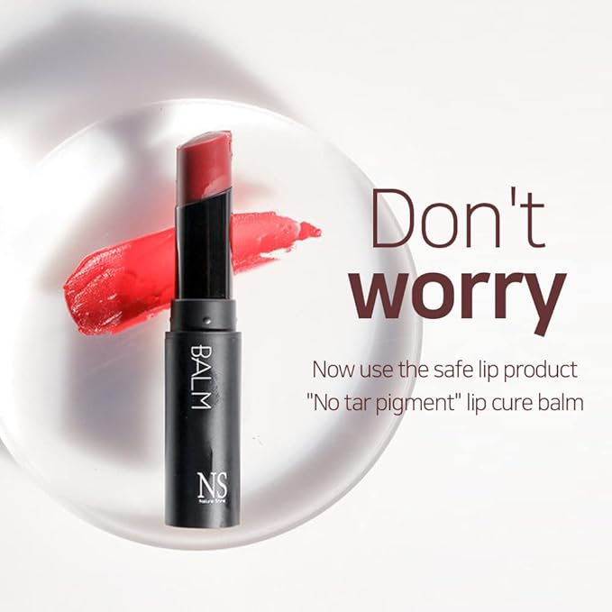 NATURAL SHINE Lux Triple Lip CURE Balm VENUS (Ruby Red) tar-free, 100% natural ingredients, deep nourishing nighttime lip treatment care for dry and chapped lips (0.17 oz)-VivaGrace Women
