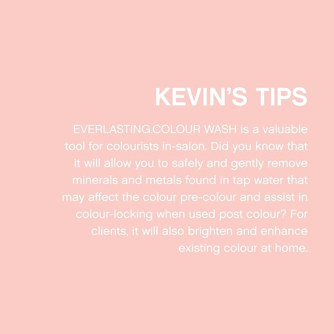 KEVIN.MURPHY EVERLASTING.COLOUR WASH - Hair Colour Shampoo - Colour Protect Hair Care - pH Balanced Shampoo - Sulphate Free - 250 mL / 8.4 fl oz-VivaGrace Women