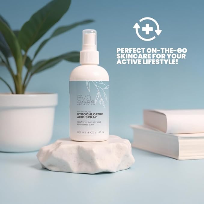 Hypochlorous Acid Spray for Face, Skin, and Body – 0.018% HOCl Facial Mist Toner, Hydrating Cleanser for Acne, Eczema, Rosacea, Eyelids, Pets, Workout, Baby, Back, Redness, Sensitive Care Spray-VivaGrace Women