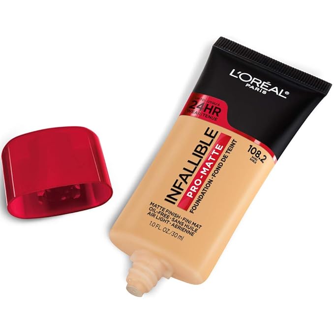 L'Oreal Paris Cosmetics Makeup Infallible Pro-Matte Liquid Longwear Foundation, Sand, 1 fl oz-VivaGrace Women