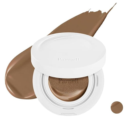 Parnell Cicamanu Serum Cushion - Moisturizing Foundation for Soothing, Coverage, Glass Skin and Lightweight for Sensitive and Dry Skin Pearl Skin (0.52 Fl Oz) (40C)-VivaGrace Women