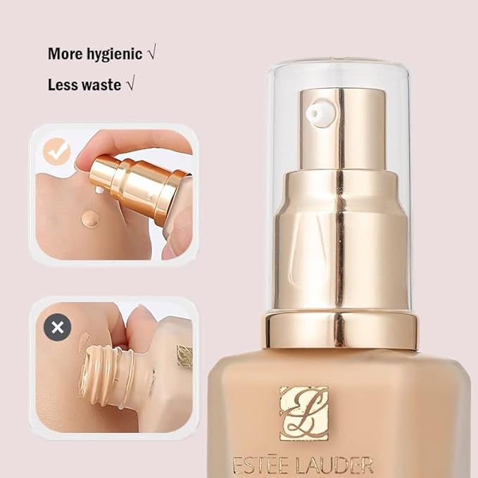 Chris.W 2Pack Foundation Pump for Estee Lauder Double Wear Foundation(Gold)-VivaGrace Women