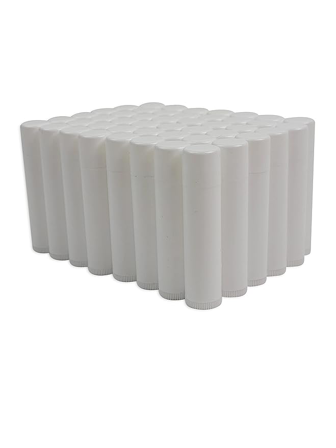 Nature's Bees - DIY Bulk Lip Balm Kit, Natural Cherry Flavor - 48 Blank Lip Balm Tubes w/ 60 Labels - Easy to Use - Customizable Templates - Beeswax, Cocoa Butter, Coconut Oil, Aloe - .15 oz (4.2g)-VivaGrace Women