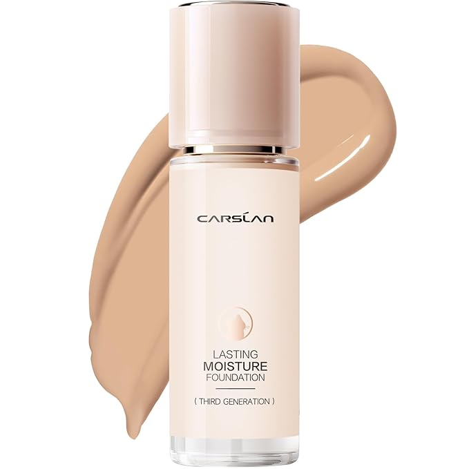 Lasting Moisture Foundation, 24H Longlasting Medium Coverage Dewy Finish Face Makeup, Poreless, Lightweight, Hydrating Liquid Foundation For Dry Skin, M01-VivaGrace Women