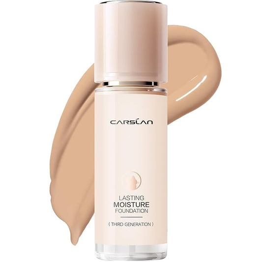 Lasting Moisture Foundation, 24H Longlasting Medium Coverage Dewy Finish Face Makeup, Poreless, Lightweight, Hydrating Liquid Foundation For Dry Skin, M01-VivaGrace Women
