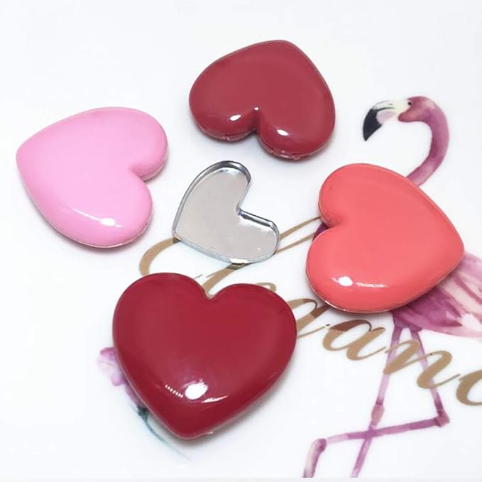 RONRONS 8 Pack Empty Eyeshadow Palette Mini Heart Shaped Lipstick Container Case DIY Cosmetics Container with Mirror-VivaGrace Women
