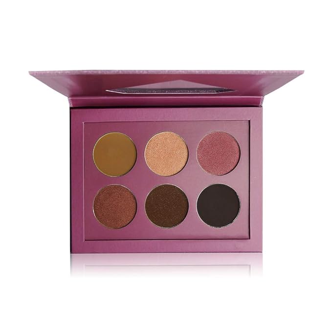Medium-Sized Magnetic Makeup Palette with Diamond-Shaped Transparent Window-VivaGrace Women