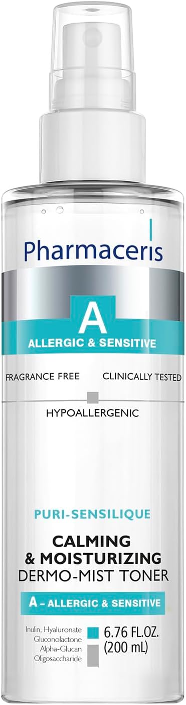 Calming Mist Toner, Soothing & Hydrating Face Mist for Sensitive & Allergy-Prone Complexion; Restores pH, Refreshes & Supports Skin’s Barrier & Microbiome Puri-SENSILIQUE, 6.76 fl oz-VivaGrace Women