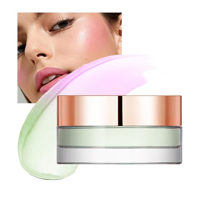 Color Change Blush Clear Liquid Blush Cream Moisturizing Blusher Halo dyeing naturally Blush Rouge Multi-use Makeup Cream For Cheeks Face Lips Waterproof Blush Gel Lip Oil (#2)-VivaGrace Women