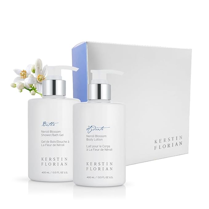 Kerstin Florian Neroli Blossom Duo | Luxurious Bath and Body Care Gift Set for Women |The Ultimate Spa Experience Shower Gel and Lotion Kit-VivaGrace Women