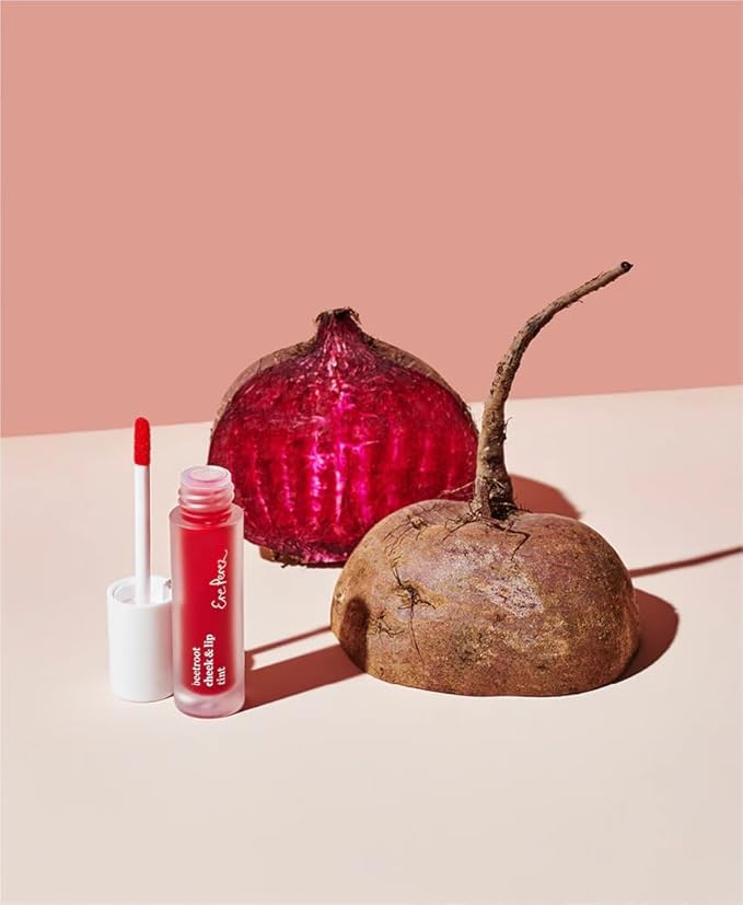 Ere Perez - Natural Beetroot Cheek + Lip Tint | Water-Resistant, Long-Lasting, Hydrating, Vibrant | Blue Agave, Rosehip Oil + Vitamin E | Vegan, Cruelty-Free, Clean Beauty (Joy-Red)-VivaGrace Women