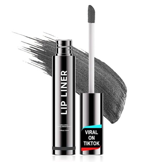 OETUIOW Lip Tint Stain Peel Off - Waterproof Lip Liner Stain, Moisturizing Long-Lasting Lip Stain, Create A Natural Lip Color, Enhancing Complexion for All Skin Types (Black, 0.12 Fl Oz (Pack of 1))-VivaGrace Women